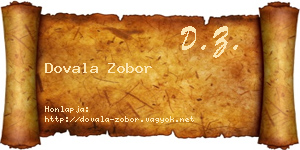 Dovala Zobor névjegykártya